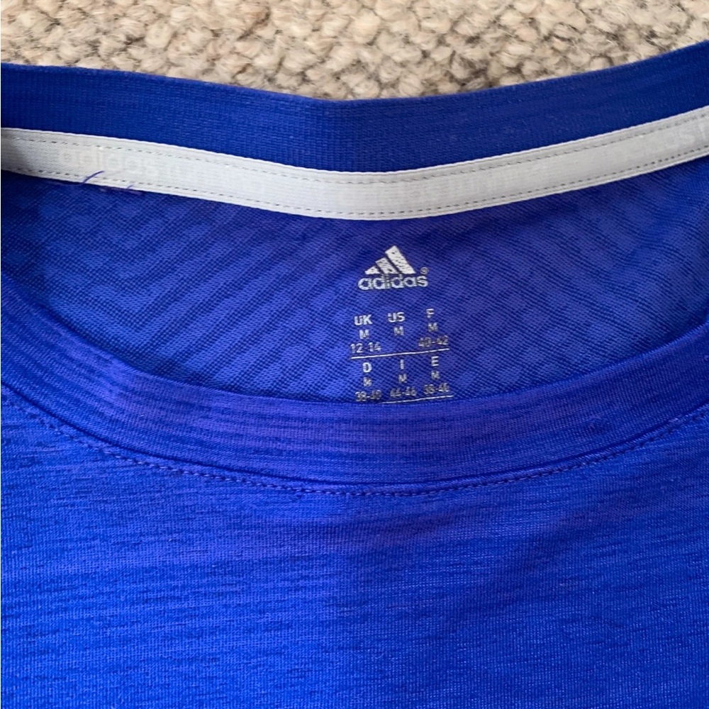 Adidas Blue Athletic T-Shirt - Picture 2 of 3